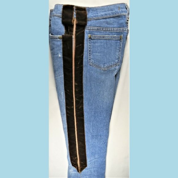 Roberto Cavalli Blue Jeans Velvet  Italy 30/31 Top - Picture 1 of 8